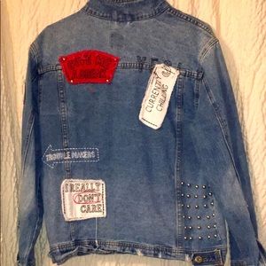 Boom Boom Jeans women’s jean jacket— embroidered